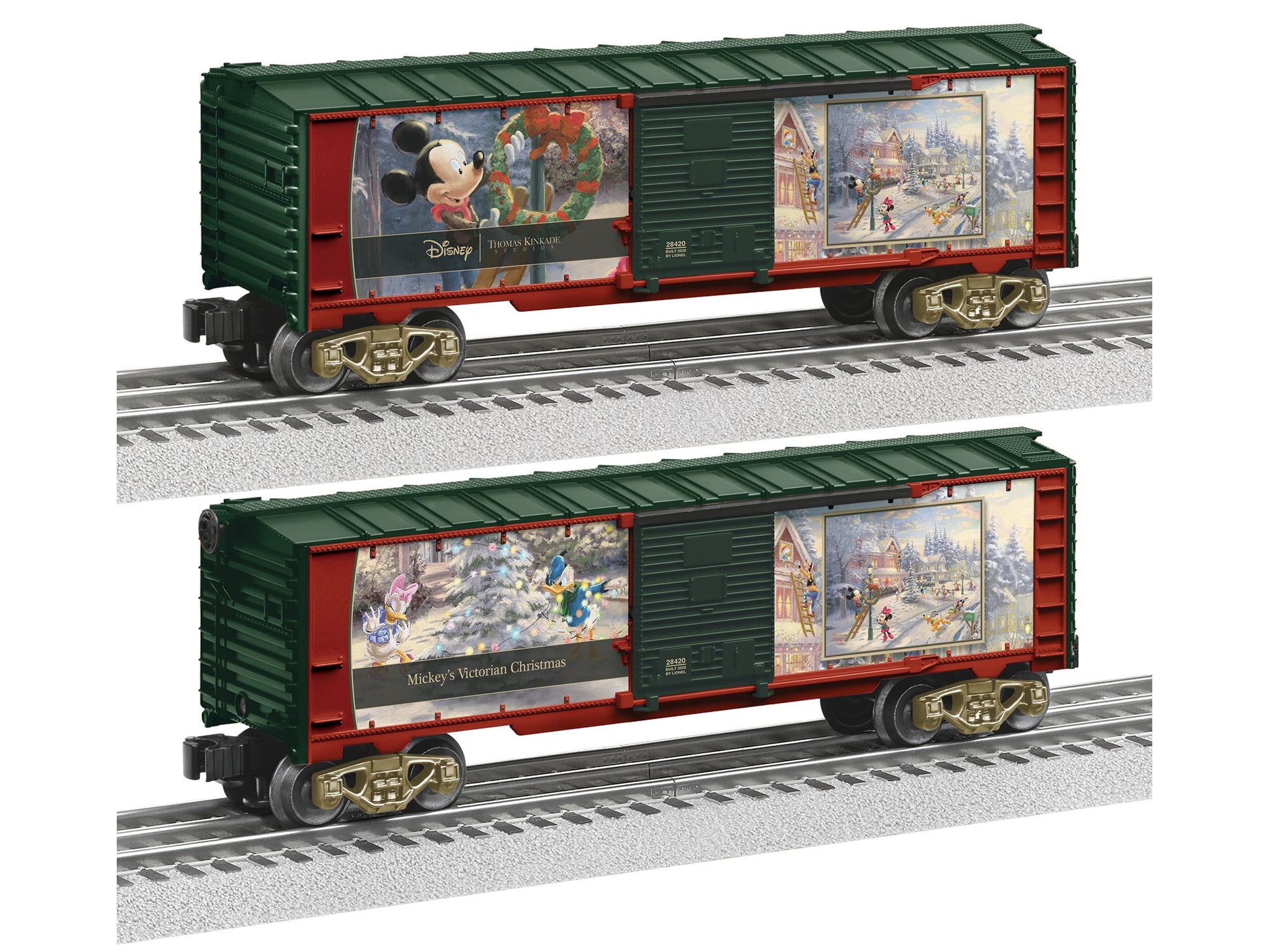 Lionel 2528420 O Thomas Kinkade - Disney Mickey's Victorian Christmas Boxcar