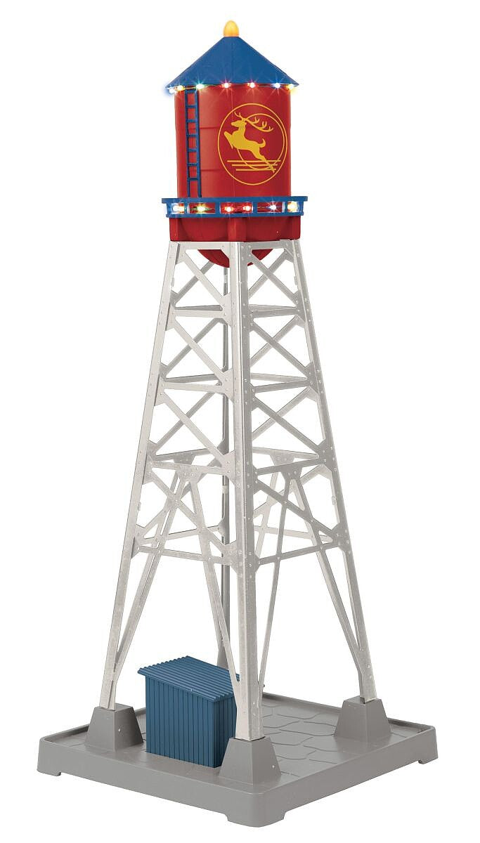 MTH 3090740 O North Pole #193 Industrial Water Tower with LED Lights