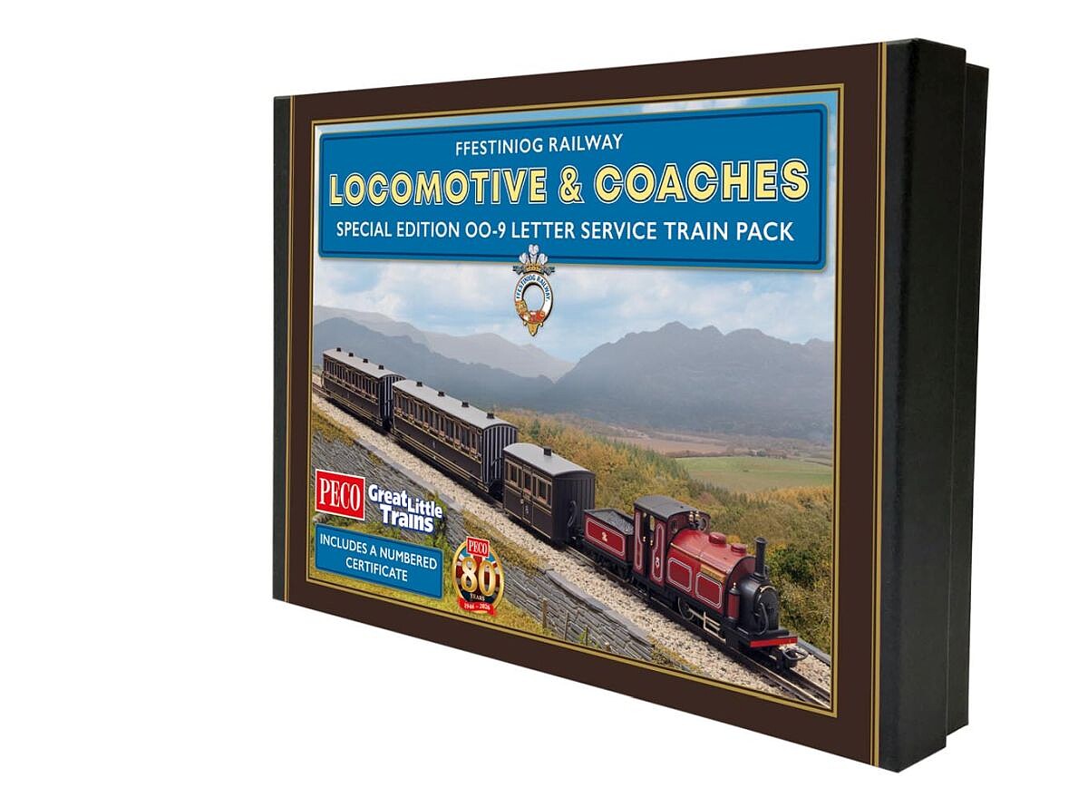 Peco GR1006 Ffestiniog Railway Special Ed OO9 Gauge Letter Service Train Pack