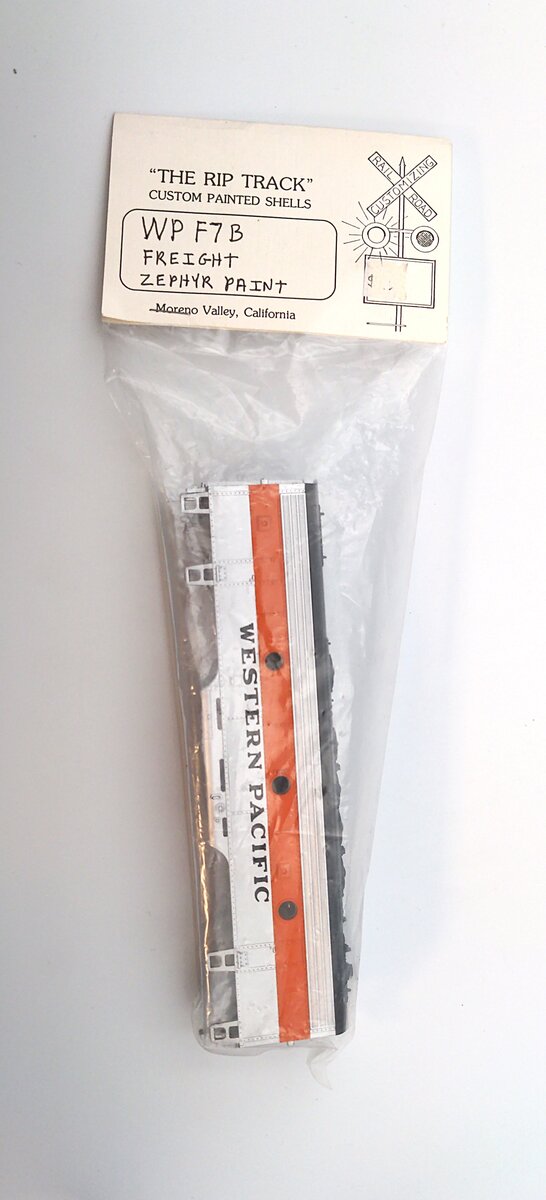 Model Railroad Customizing WPF7B Western Pacific Custom Painted Shell