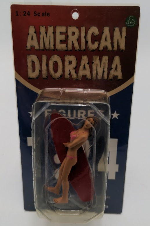 American Diorama AD-23912 G Scale  Surfer Katie Hand Painted Poly Resin Figure