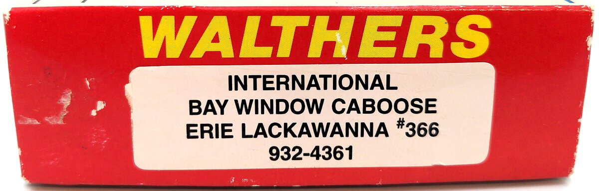 Walthers 932-4361 HO Erie Lackawanna International Bay Window Caboose #366