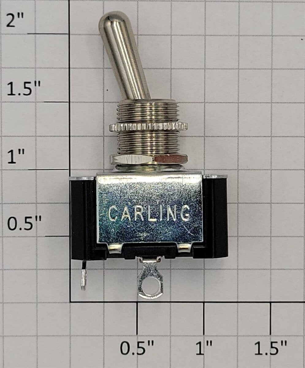 Carling 5-1102 On/Off Toggle Switch 10 Amp @ 250 Vac or 15 Amp @ 125 Vac