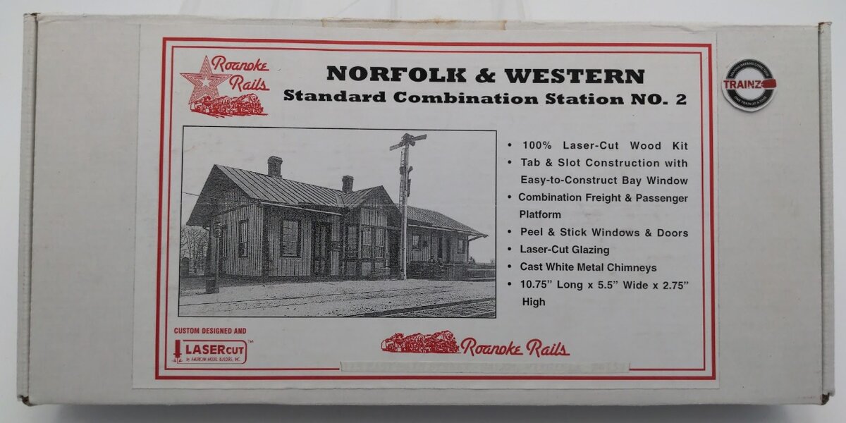 Roanoke Rails 11101 Norfolk & Western Standard Combination Station No. 2 Kit