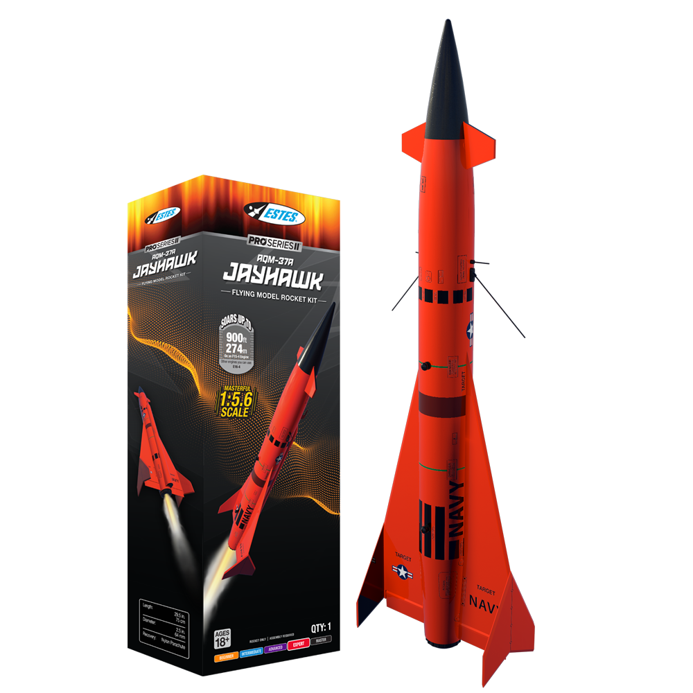 Estes 9731 Pro Series II Jayhawk Flying Model Rocket Kit