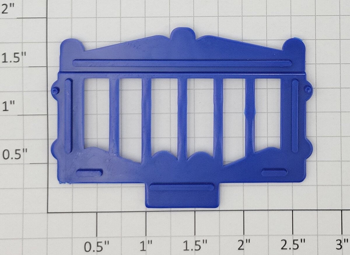 American Flyer 643-BS Blue Circus Cage Side