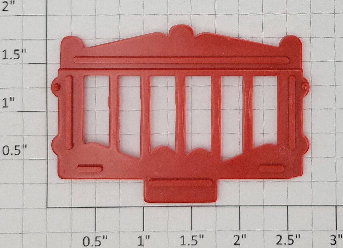 American Flyer 643-RS Red Circus Cage Side