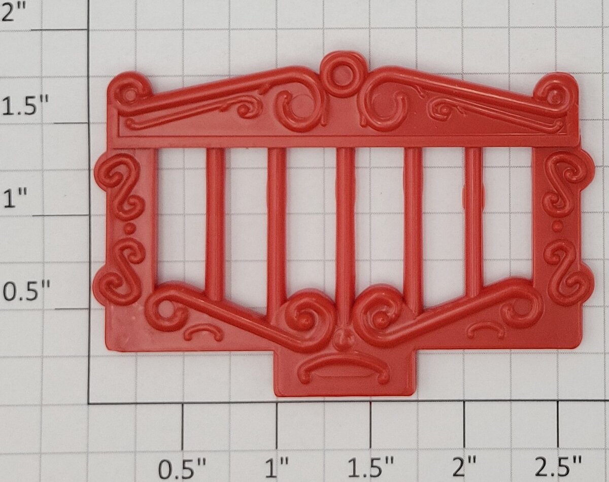 American Flyer 643-RS Red Circus Cage Side
