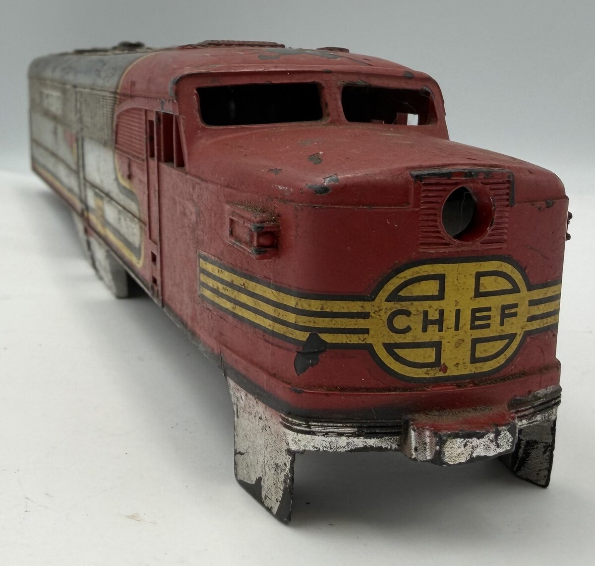 American Flyer 473-12 Alco Chrome / Red Plastic Diesel Shell #473