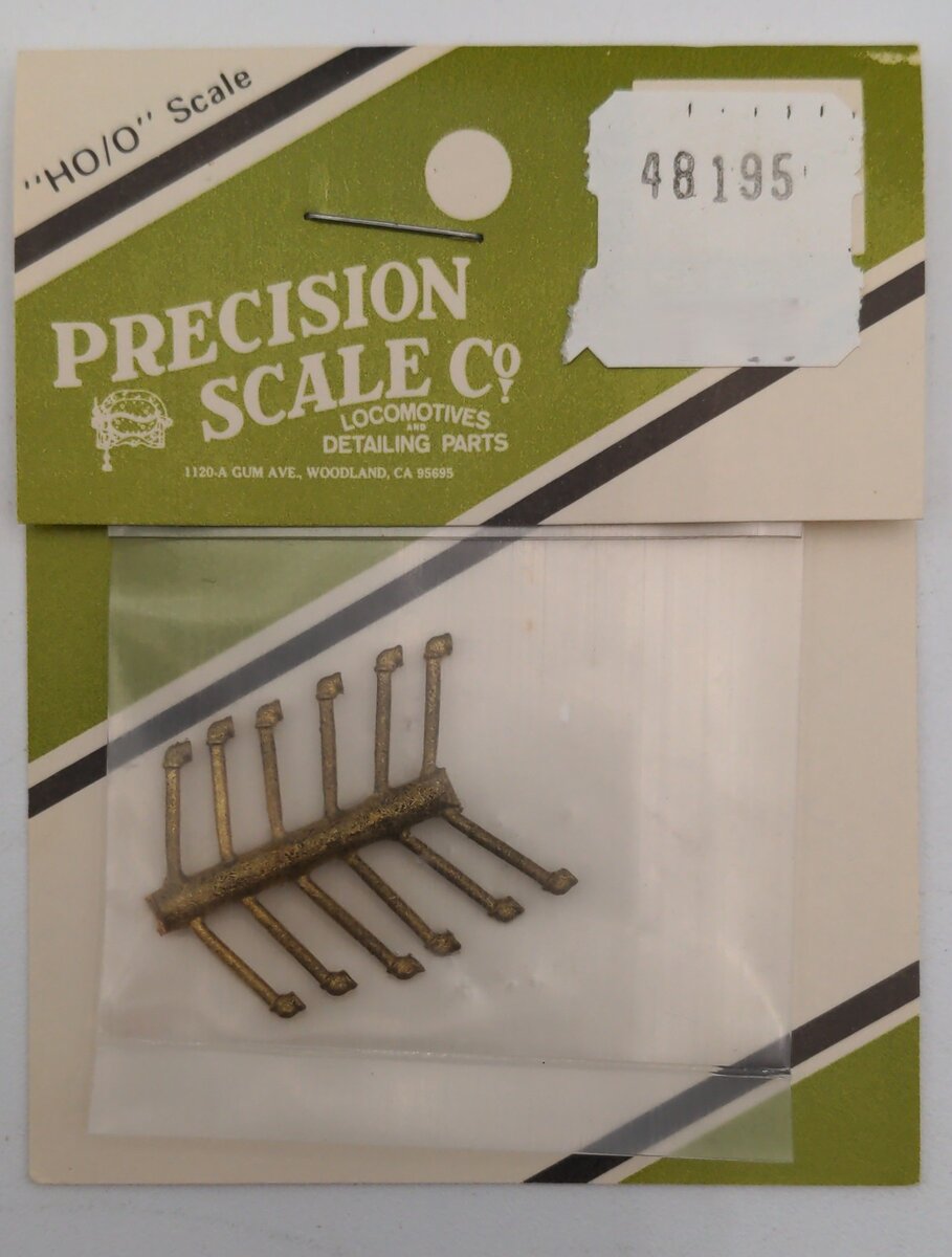 Precision Scale Co. 48195 HO Elbows, Pipes, 8 mm Dimples Brass