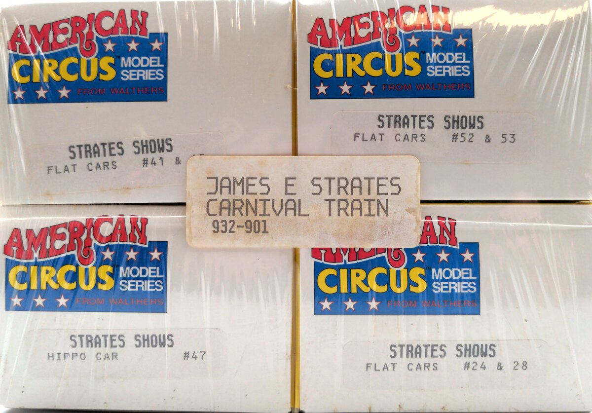 Walthers 932-901 HO American Circus Series J. S. Carnival Train Lot (Set of 4)