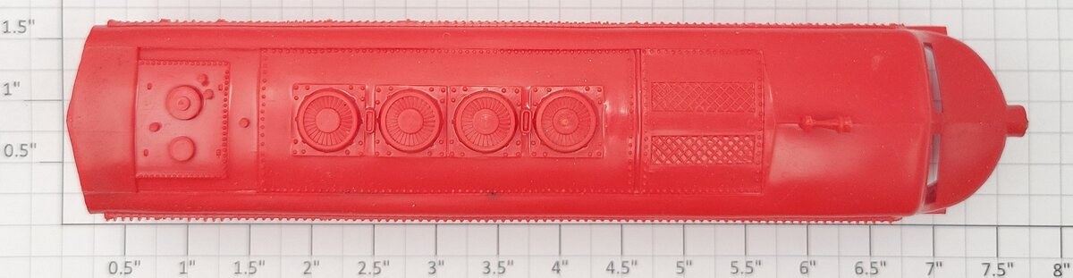 American Flyer L-3003-1 HO Scale Red Santa Fe F3 Diesel Loco Body Shell