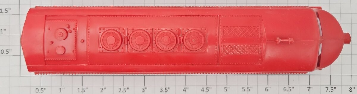 American Flyer L-3003-1 HO Scale Red Santa Fe F3 Diesel Loco Body Shell