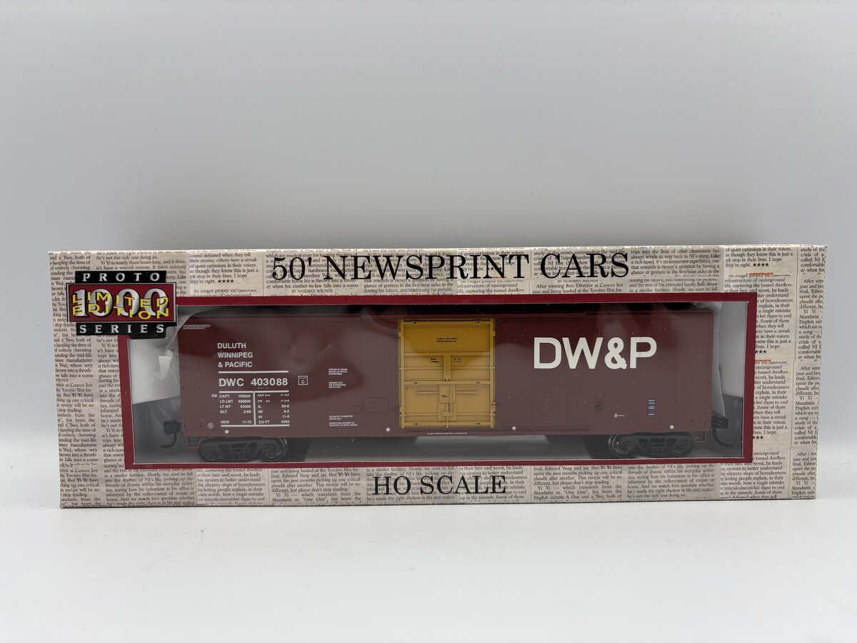 Proto 1000 20208 HO Scale DW&P 50' Newsprint Boxcars