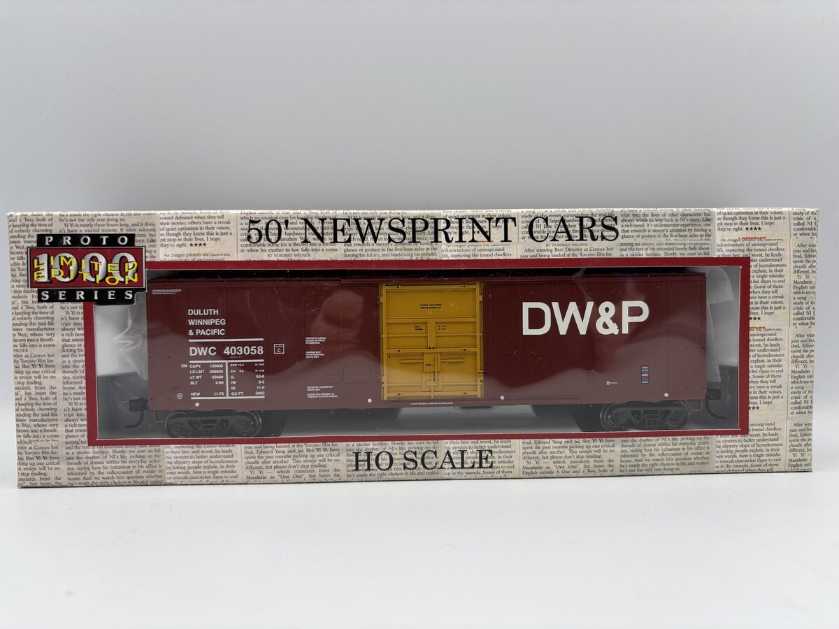 Proto 1000 20206 HO Scale DW&P 50' Newsprint Boxcar #403058 LN/Box