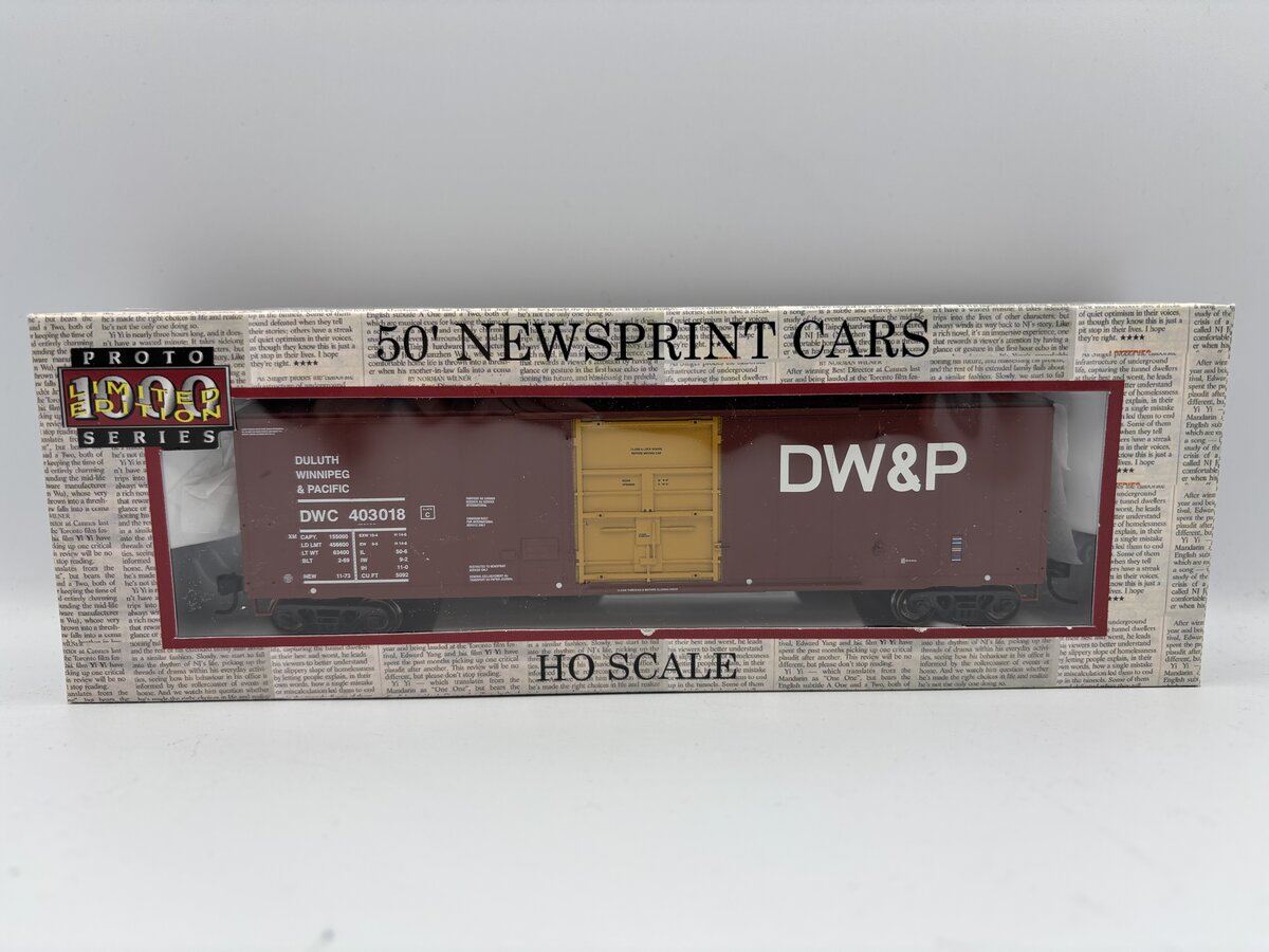 Proto 1000 20202 HO Scale DW&P 50' Newsprint Boxcar
