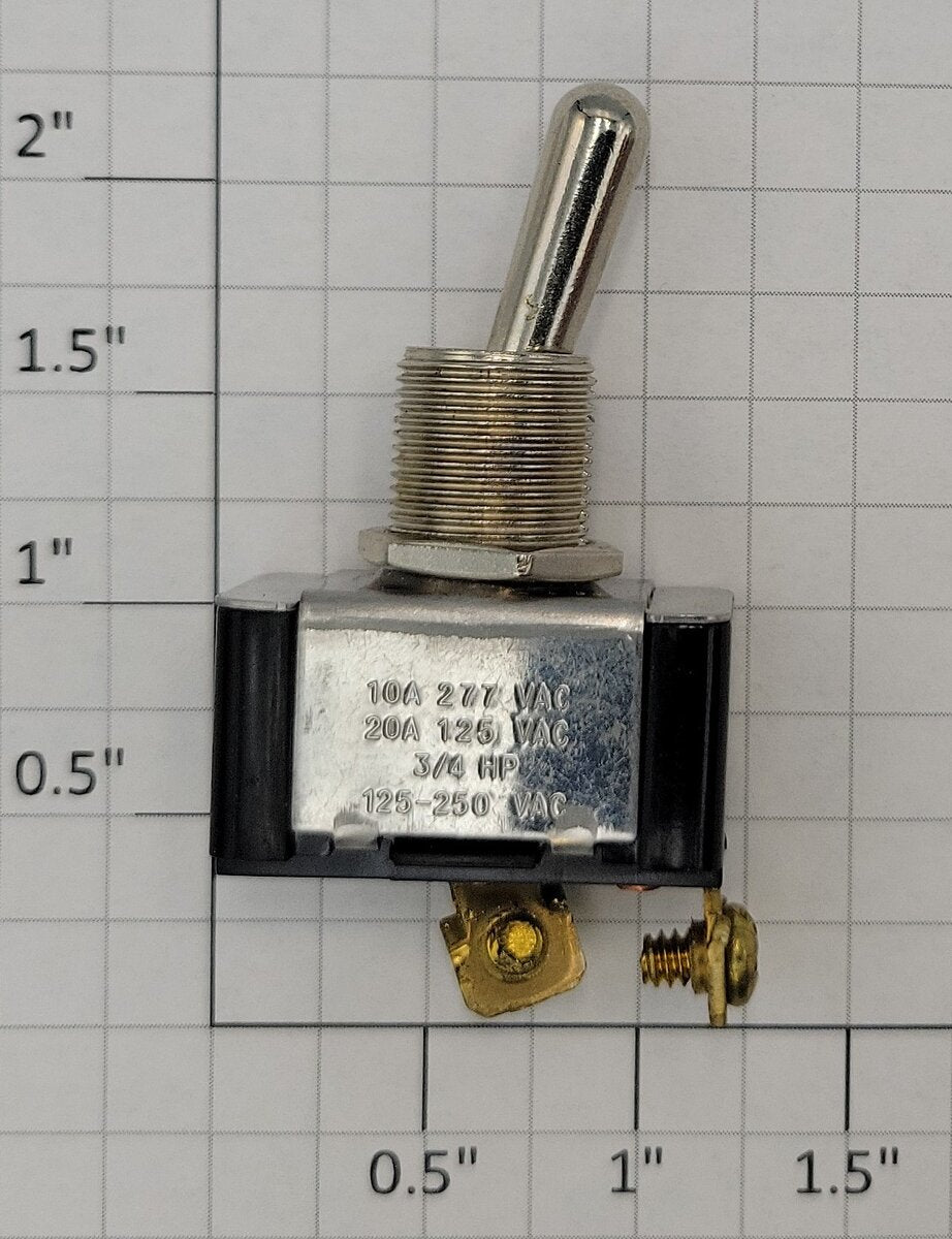 Acme E-60272 250 10 Amp 277 Vac Chrome On/Off Lever Toggle Switch