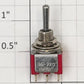 Miniatronics 36-220-01 SPDT 5A @ 28VDC On/Off/On Miniature Toggle Switch