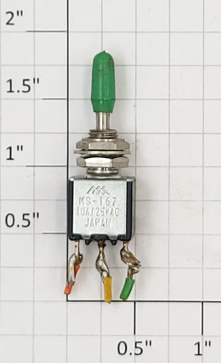 Miniatronics MS-167 SPDT 10A @ 125VAC On/Off/On Momentary Mini Toggle Switch