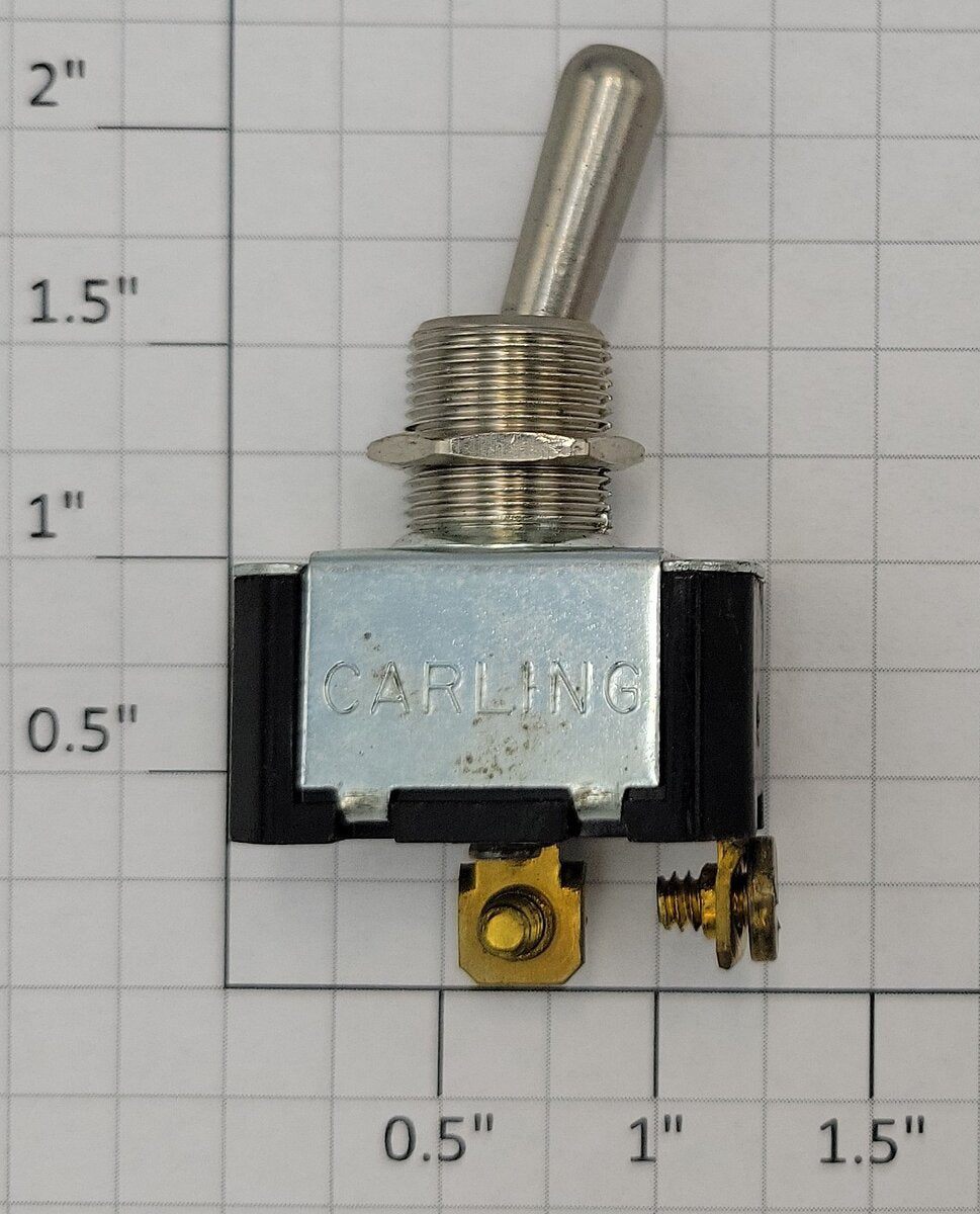 Carling 5-1103 On/Off Toggle Switch 10 Amp @ 250 Vac or 15 Amp @ 125 Vac