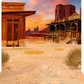 HO West B104 HO On The Desert Full Color Landscape Backdrop 38 `/1" x 12"