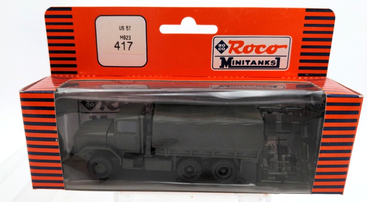 Roco 417 HO Scale MiniTanks M 923 Military Truck 5 Tons Plastic Kit