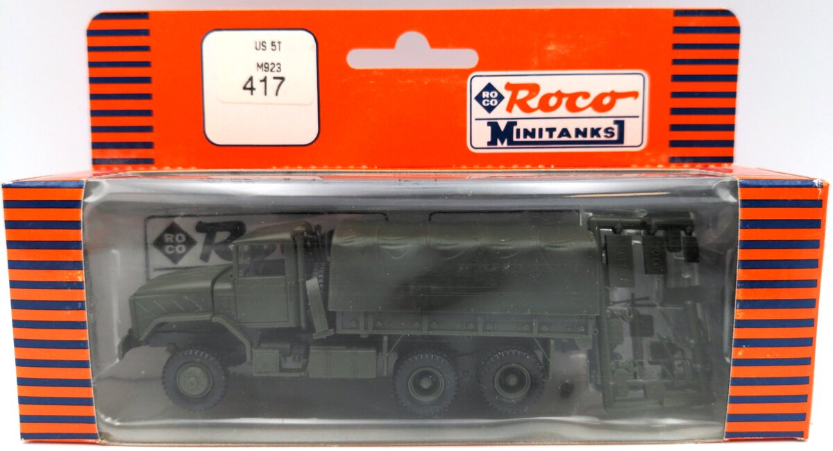 Roco 417 HO Scale MiniTanks M 923 Military Truck 5 Tons Plastic Kit