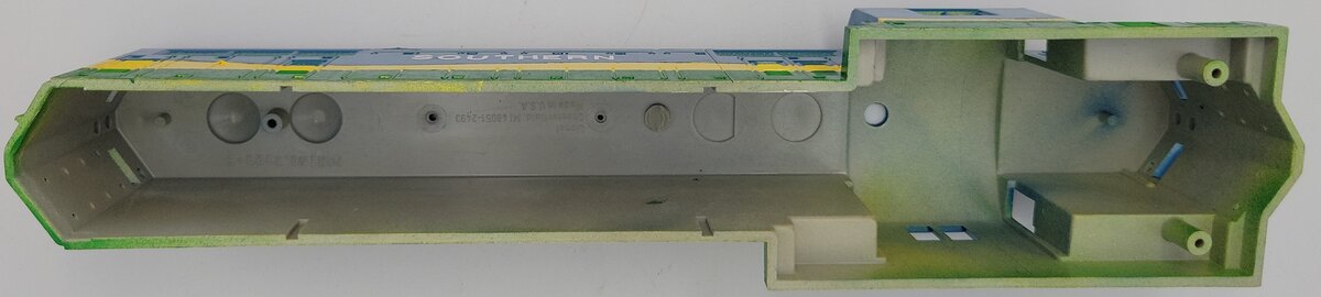 Lionel 2328-5 Southern Green / Yellow / Blue Shell #8774