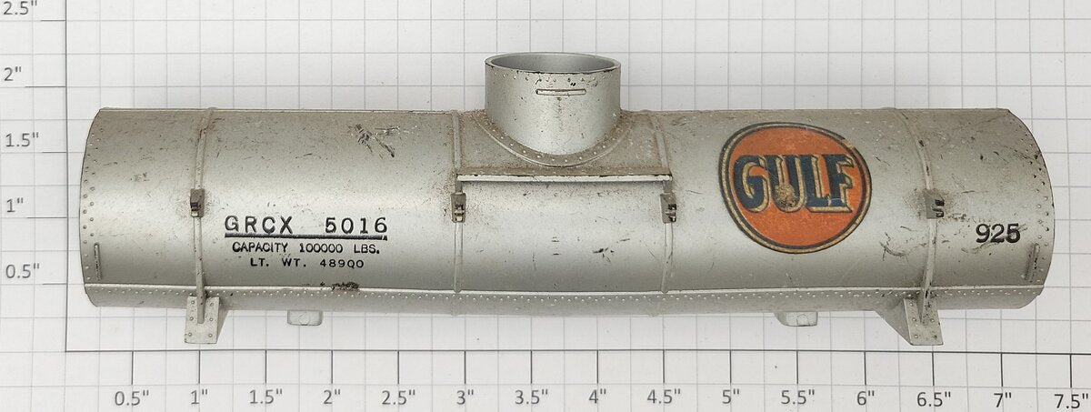 American Flyer 925-ST Gulf Silver Single Dome Tank Car Body #925