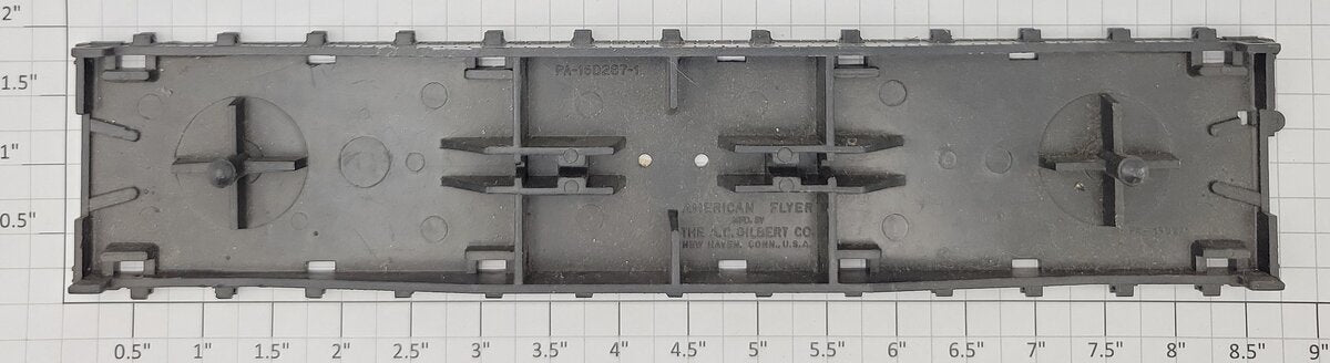 American Flyer PA16D287-1 Black Plastic Flat Car Frame