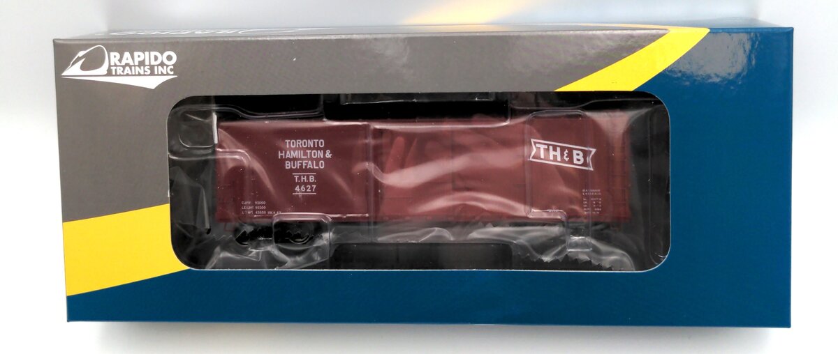 Rapido Trains 130112-3 HO Toronto, Hamilton & Buffalo 40' USRA Boxcar #4627
