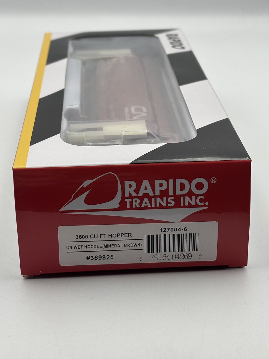 Rapido Trains 127004-6 HO CN Wet Noodle (Mineral Brown) 3800 CU FT Hopper 369825