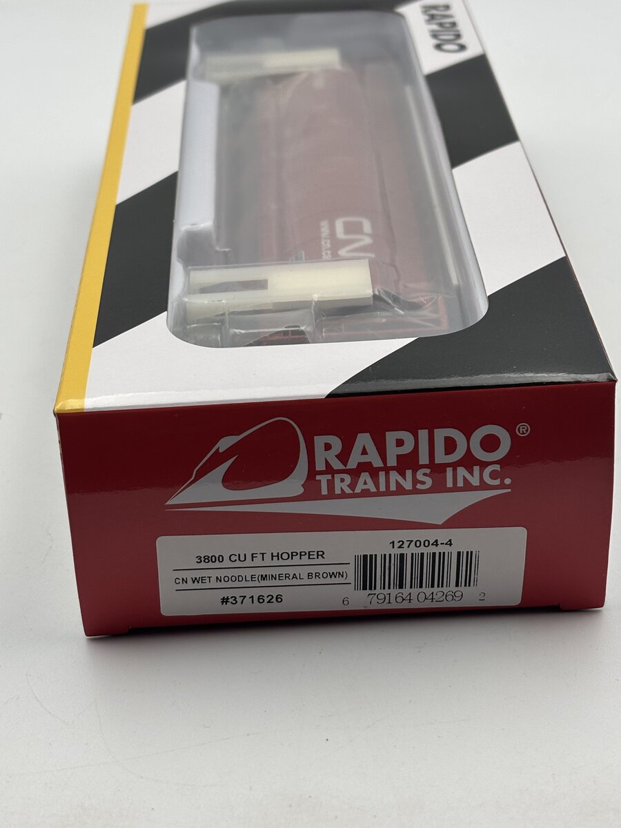Rapido Trains 127004-4 HO CN Wet Noodle (Mineral Brown) 3800 CU FT Hopper 371626