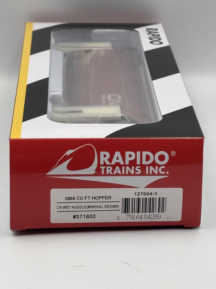 Rapido Trains 127004-3 HO CN Wet Noodle (Mineral Brown) 3800 CU FT Hopper 371600