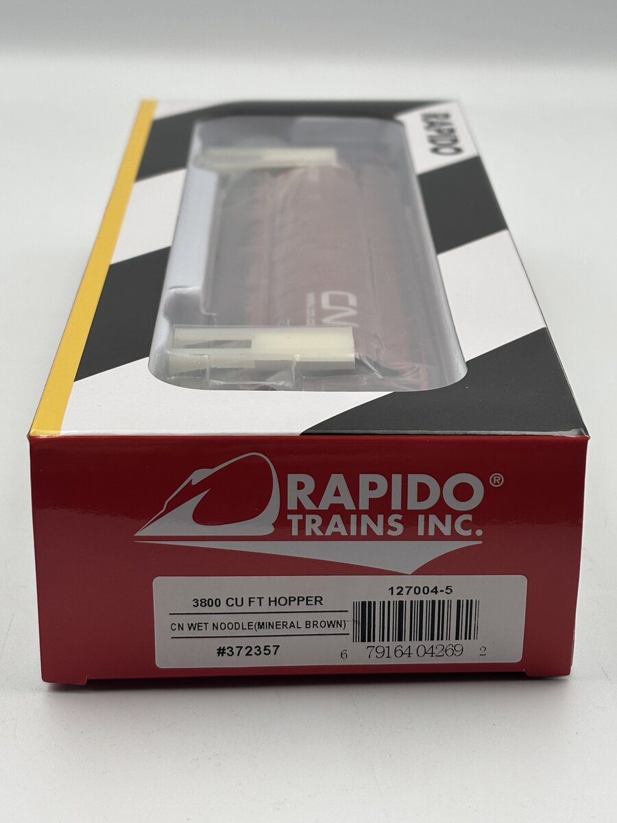 Rapido Trains 127004-5 HO CN Wet Noodle (Mineral Brown) 3800 CU FT Hopper 372357