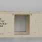 Lionel 3472-61 White Milk Car Shell w/ Operating Hatch and Broken Door Frames