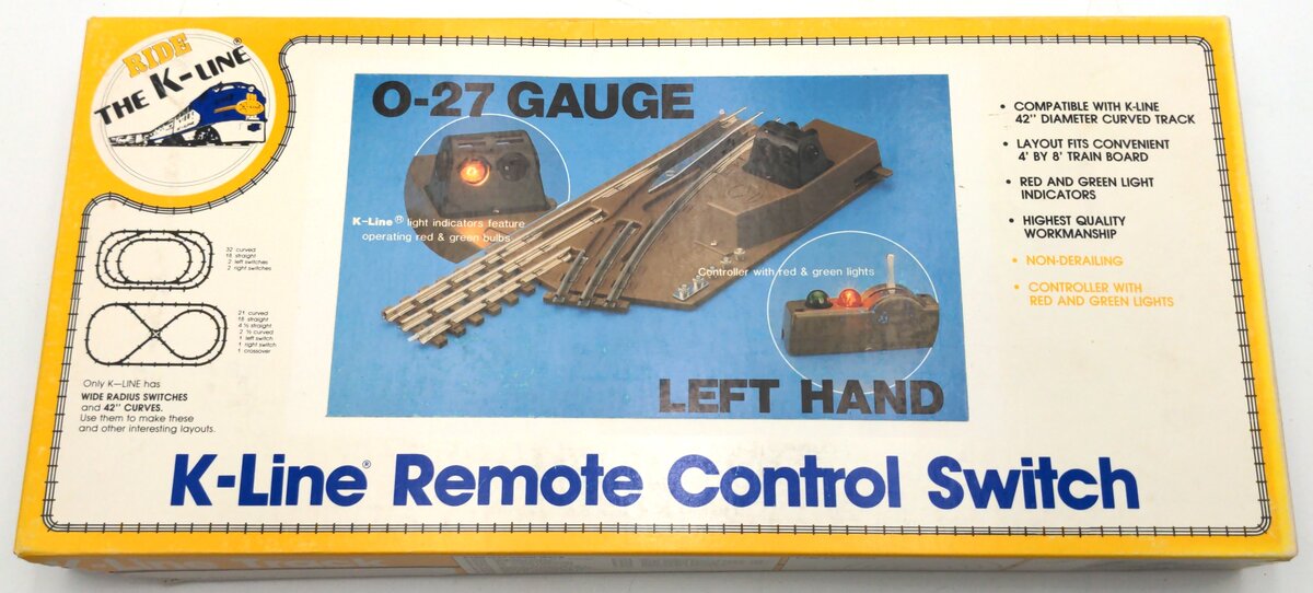 K-Line K-275 O Gauge Left Hand Remote Control Switch