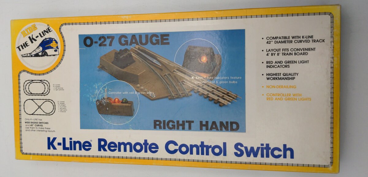 K-Line K-276 O Gauge Right Hand Remote Control Switch