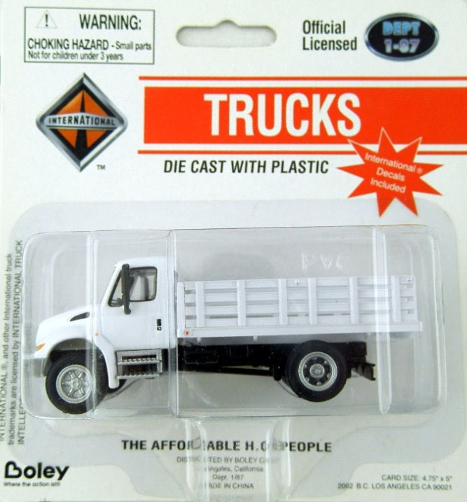 Boley 4123-77 HO Dept 1-87 International 2-Axle Stake Bed Truck Decals Included