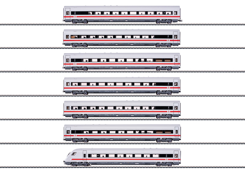 Marklin 42930 HO German Railroad ICE Express Train Passenger Cars (Set of 7)