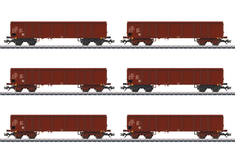 Marklin 46919 HO German State Railroad DR Type Eas Freight Cars (Set of 6)