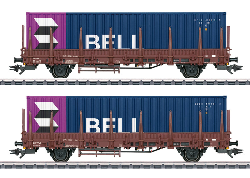 Marklin 46939 HO Dutch State Railways NS Type Kbs Stake Cars (Set of 2)