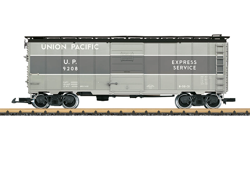LGB 41918 G Union Pacific Express Service Gray Steel Boxcar