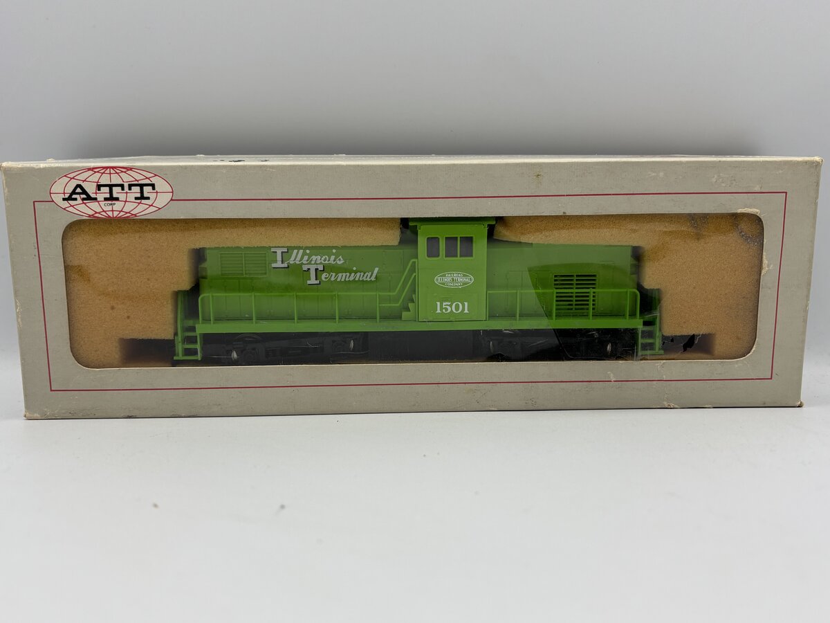 ATT HO Powered-Diesel Switch Engine Diesel Locomotive Illinois Terminal 1501