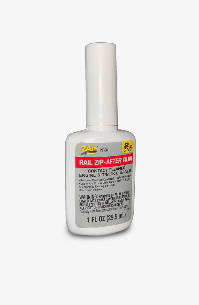 Robart PT31 Rail Zip After Run Oil Track Cleaning Solution - 1 oz Bottle