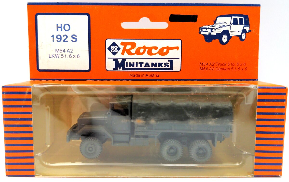 Roco 192S HO Scale MiniTanks M54 A2 LKW 5 Ton Cargo Truck 6 X 6