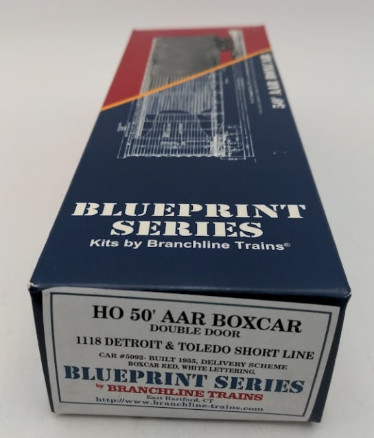 Branchline Trains 5092 HO Blueprint Series 50' AAR Double Door Box Car Kit