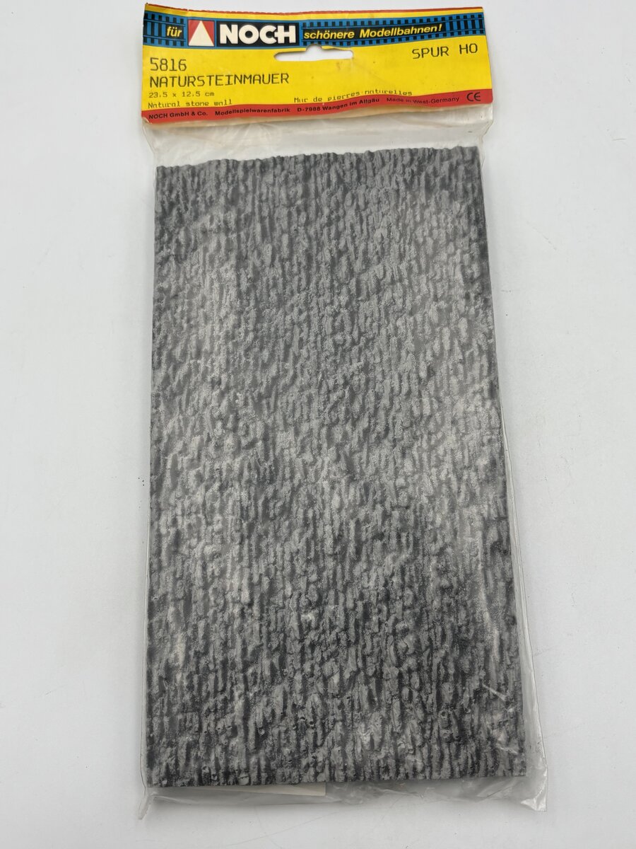 Noch 5816 HO Natural Stone Wall 23.5 x 12.5cm