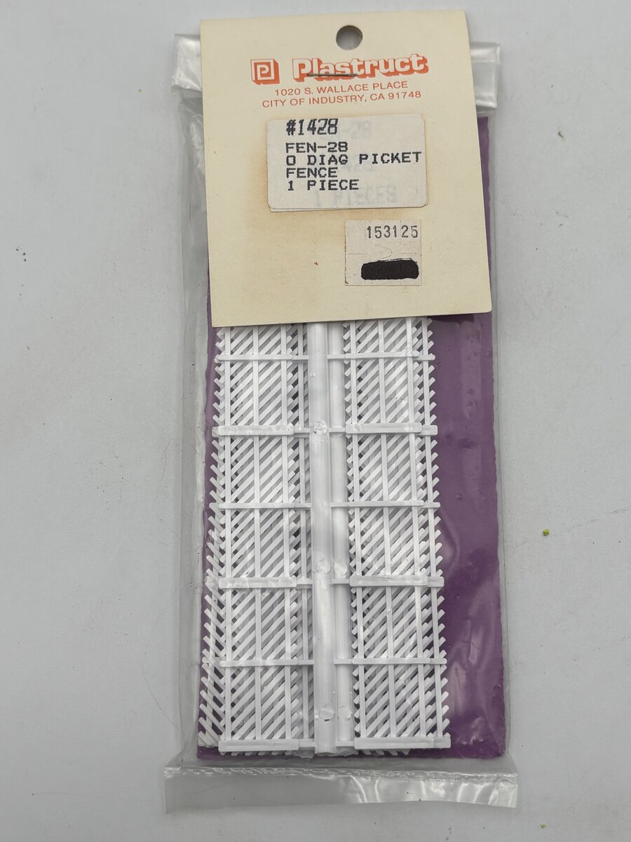 Plastruct 1428 O Diagonal/Picket Fence FEN-28 1 Piece