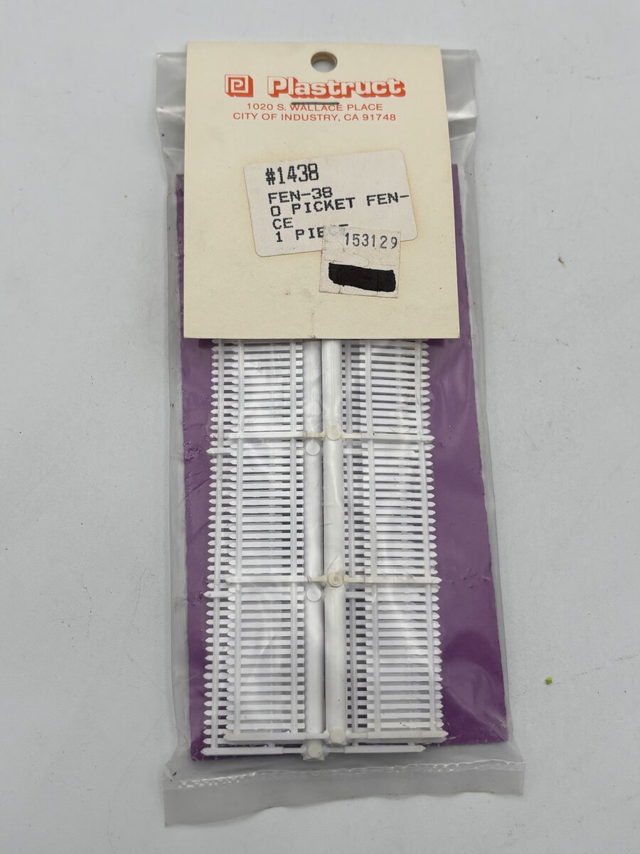 Plastruct 1438 O Picket Fence FEN-38 1 Piece